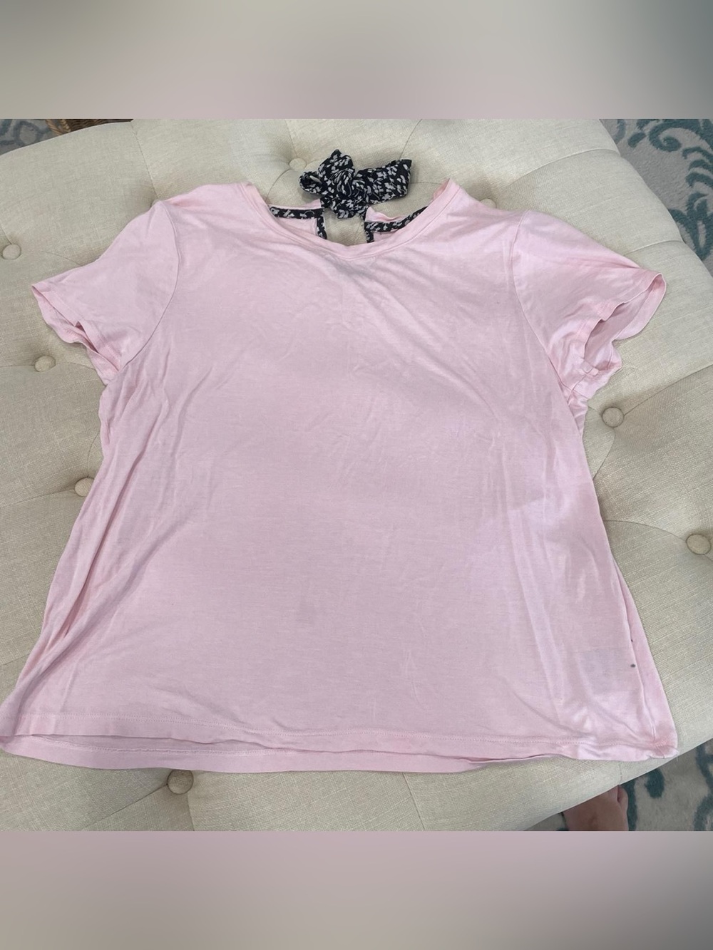 Maison Jules Light Pink Short Sleeve Crew Tee